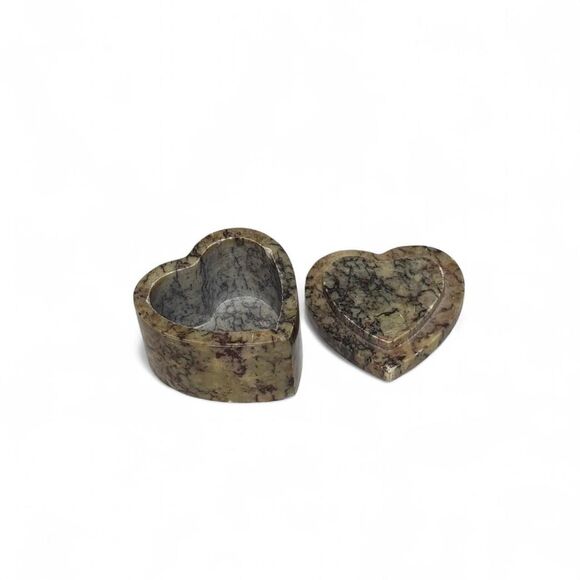 Whimsical Marble Heart Trinket Box - Petite Size, Super cute! - Picture 6 of 7